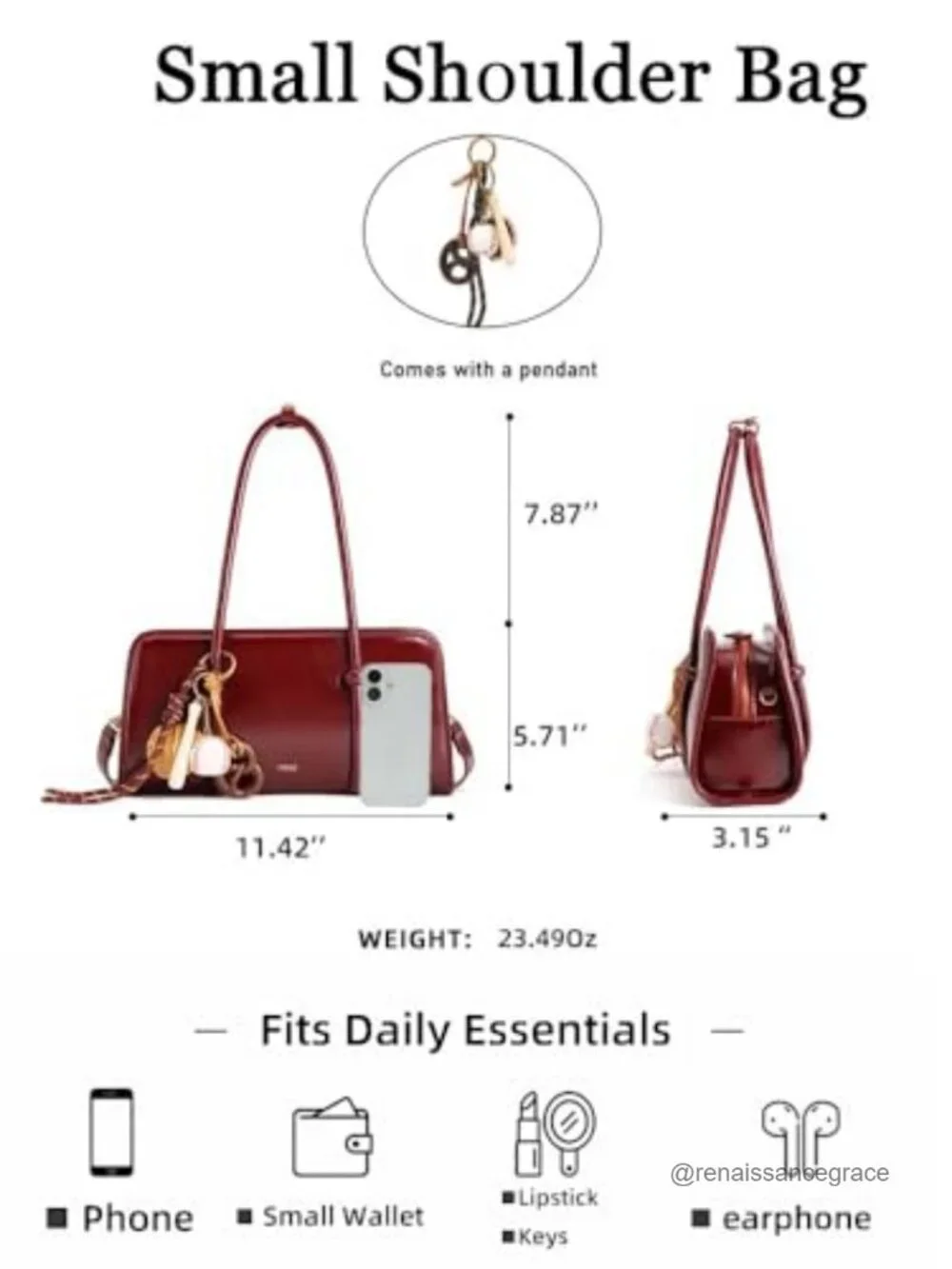 Structured Faux Leather Top Handle Satchel Bag Women's Handbag Crossbody